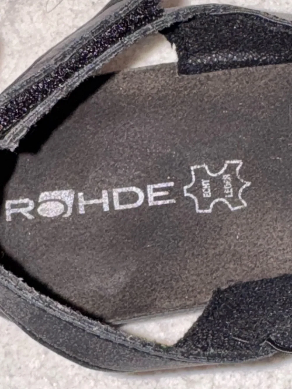 Rohde Black Crystal-Strap Comfort Sandals Women’s Size EU 38 / US 7